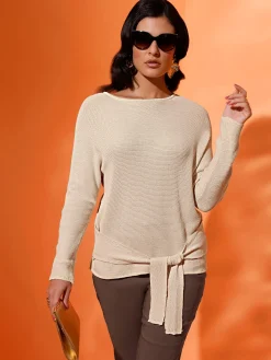 Pull à manches longues 50% coton et 50% modal