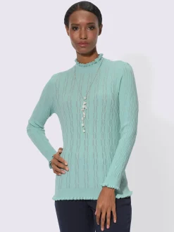 Pull à manches longues avec viscose (ecovero)
