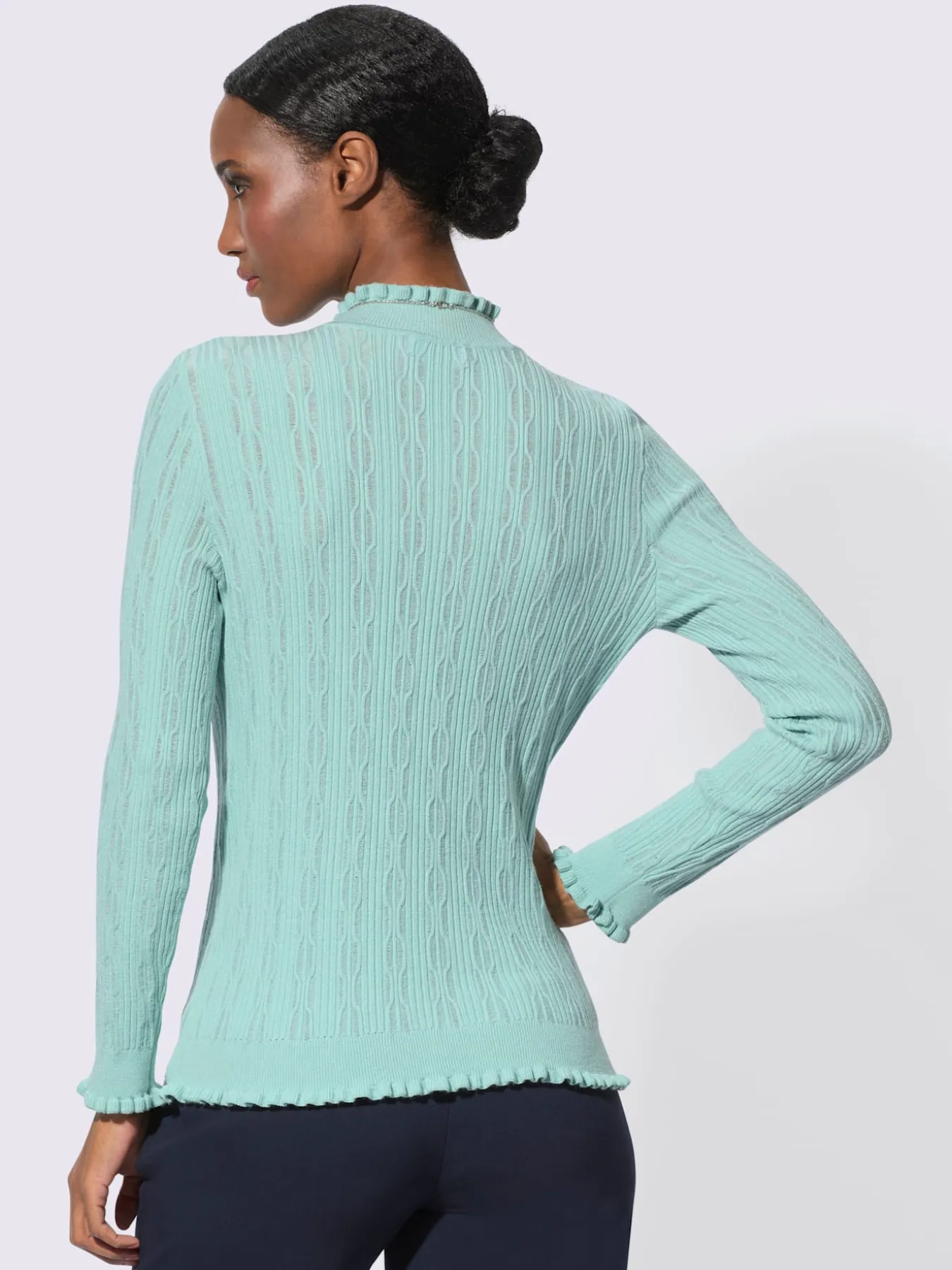 Pull à manches longues avec viscose (ecovero)