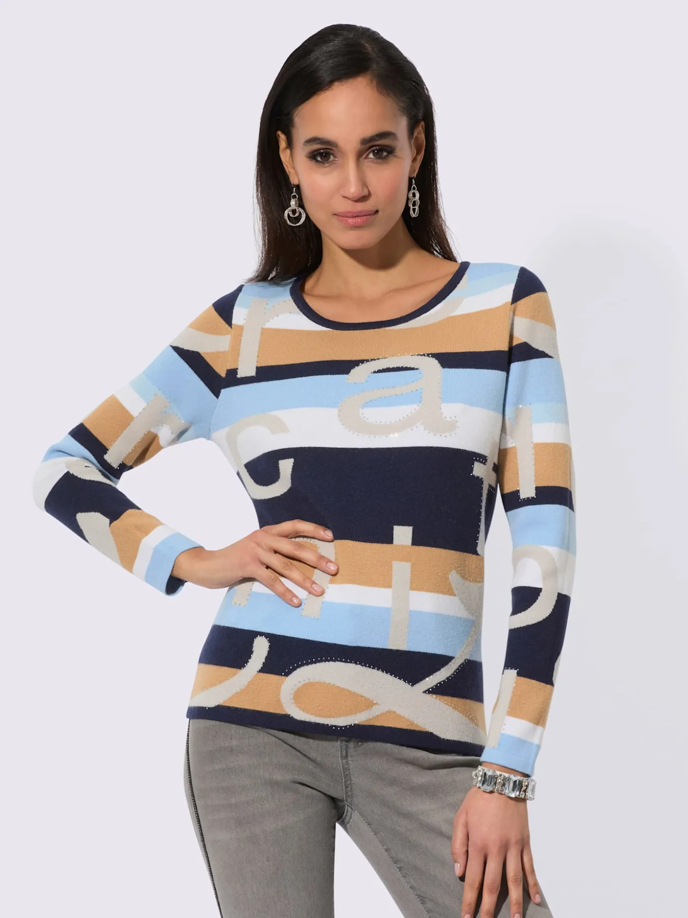 Pull à manches longues avec viscose (ecovero)