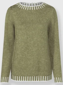 Pull à manches longues avec laine