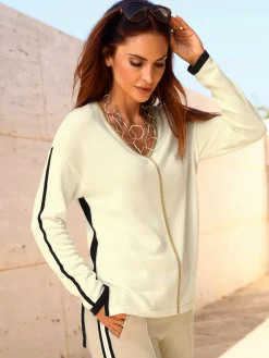 Pull à manches longues avec viscose
