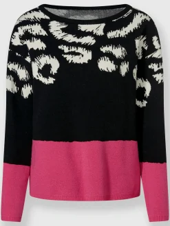 Pull à manches longues encolure en u discrète