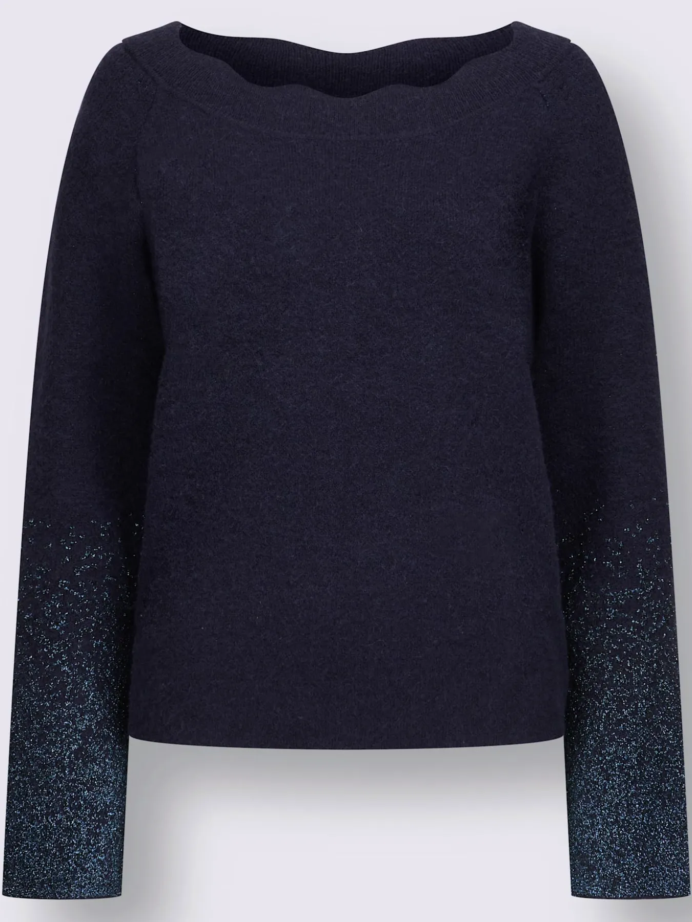 Pull à manches longues fil fantaisie brillant
