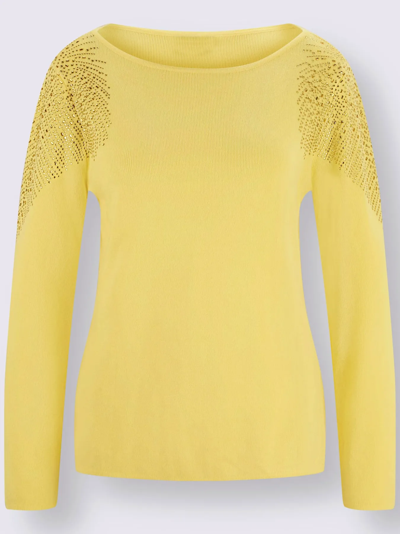 Pull à manches longues jolies pierres brillantes fantaisie