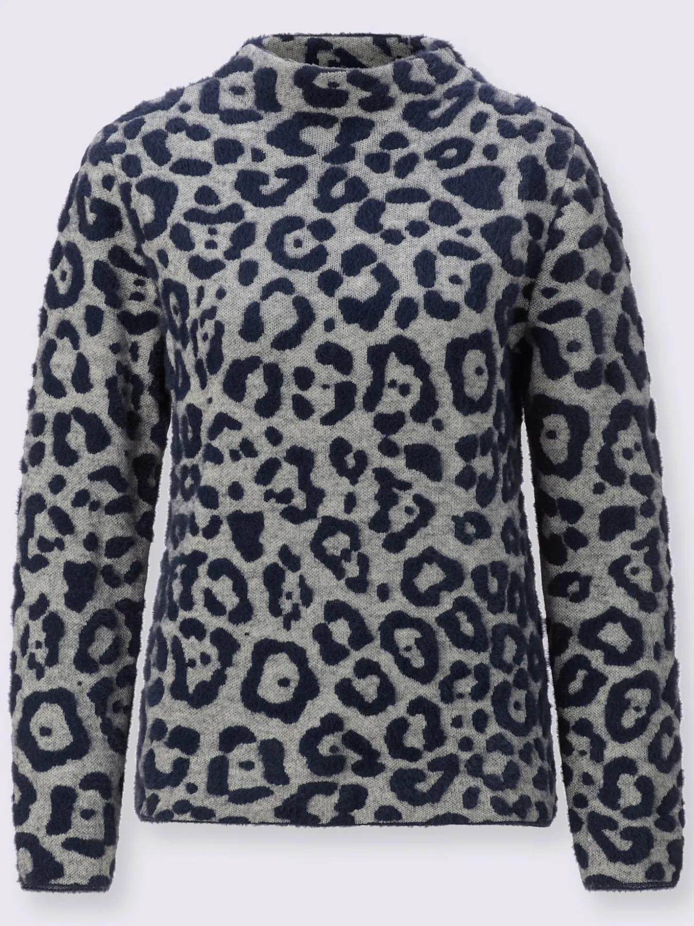 Pull à manches longues joli motif jacquard