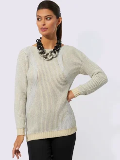 Pull à manches longues mélange doux en coton