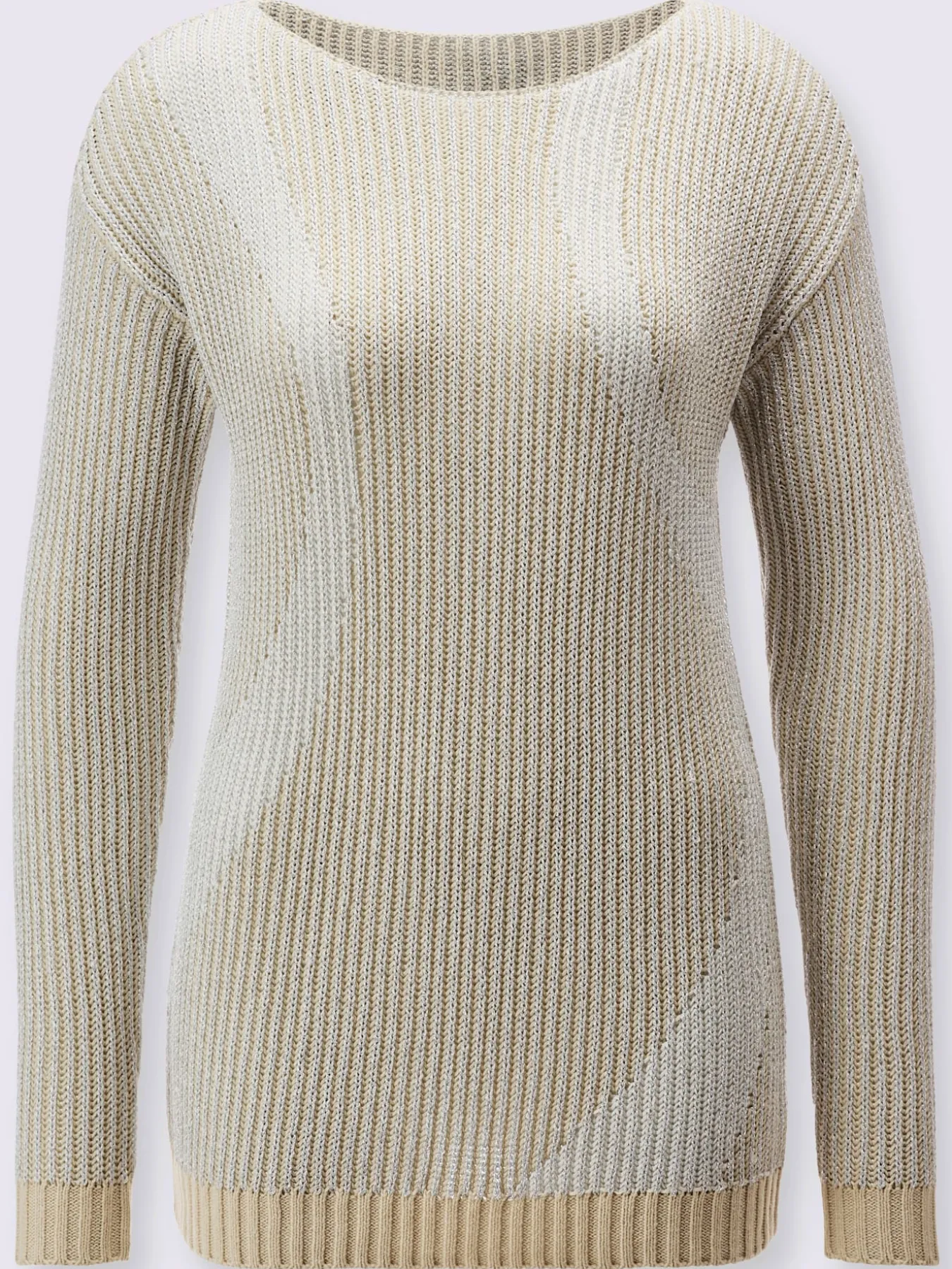 Pull à manches longues mélange doux en coton