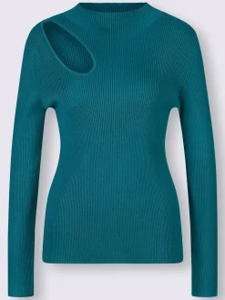 Pull à manches longues viscose