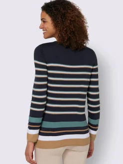 Pull à rayures 50% coton