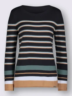 Pull à rayures 50% coton