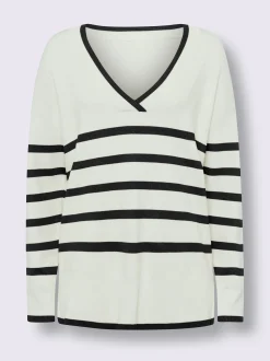 Pull à rayures 70% viscose