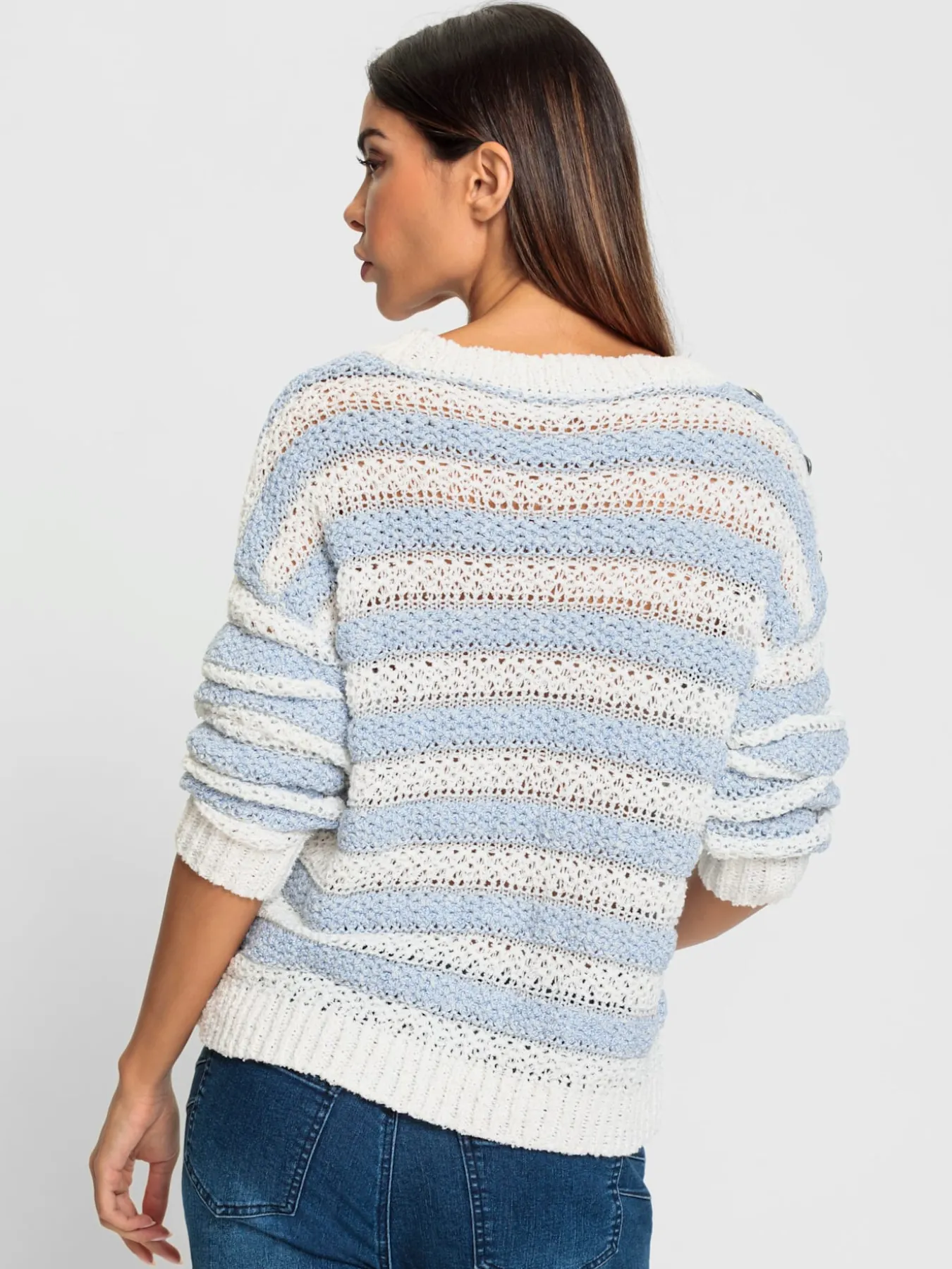 Pull à rayures motif à rayures mode