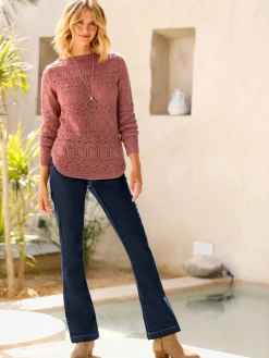 Pull ajouré affinant