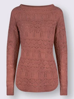 Pull ajouré affinant