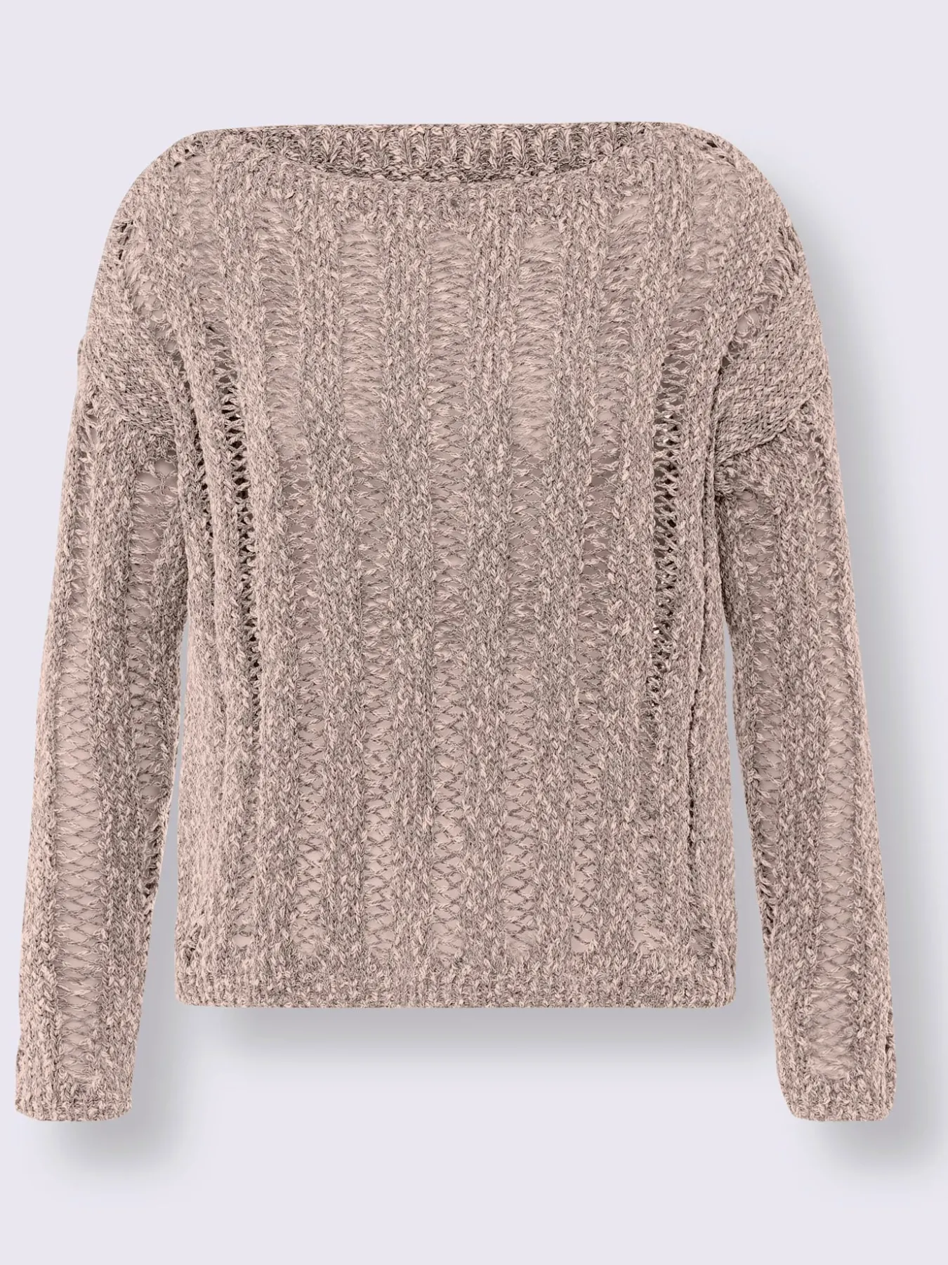 Pull ajouré aspect chiné tendance