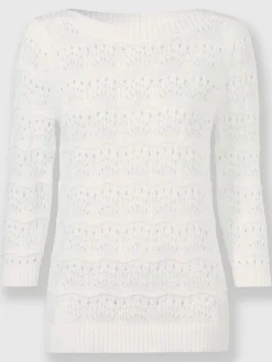 Pull ajouré motif ajouré léger