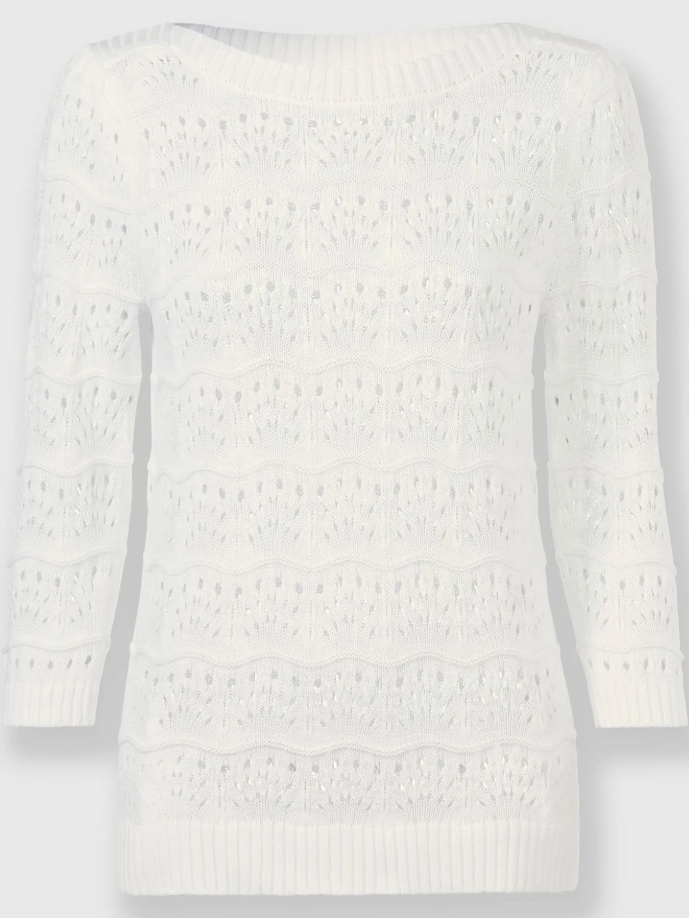 Pull ajouré motif ajouré léger