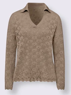 Pull ajouré motif ajouré léger