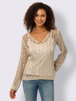 Pull ajouré motif ajouré léger