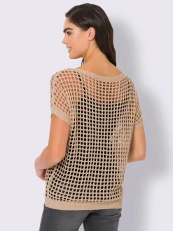 Pull ajouré motif ajouré léger