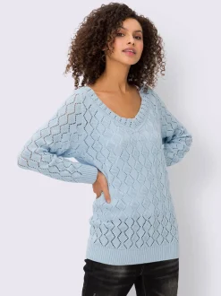 Pull ajouré motif ajouré léger