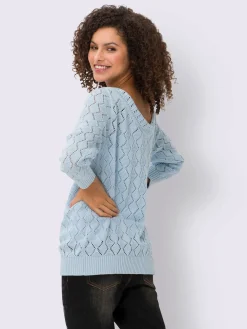 Pull ajouré motif ajouré léger