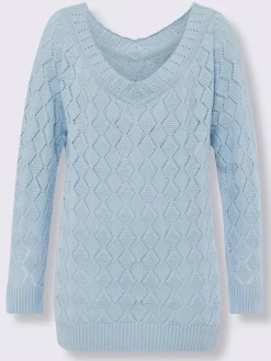 Pull ajouré motif ajouré léger