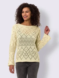 Pull ajouré motif ajouré léger