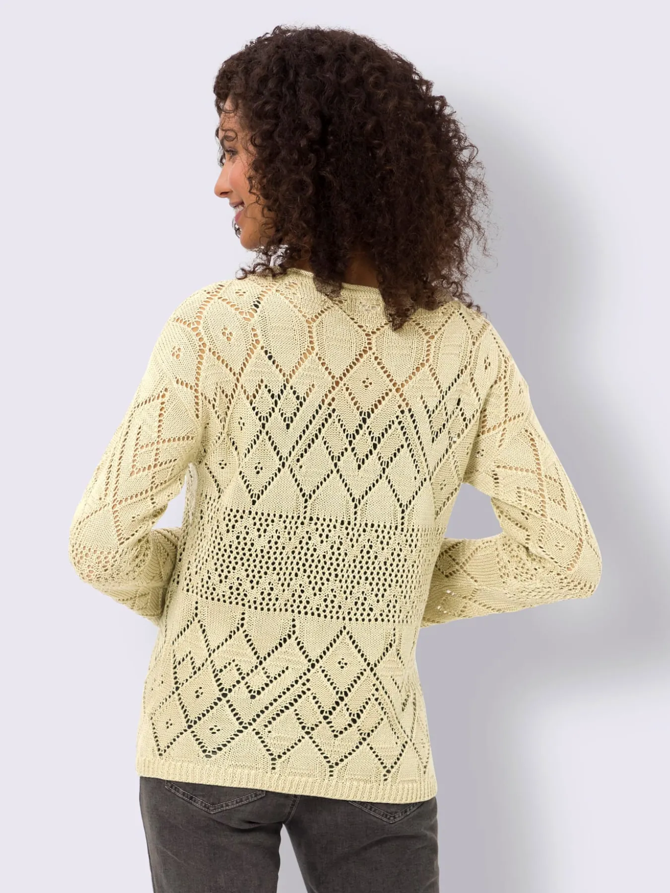 Pull ajouré motif ajouré léger