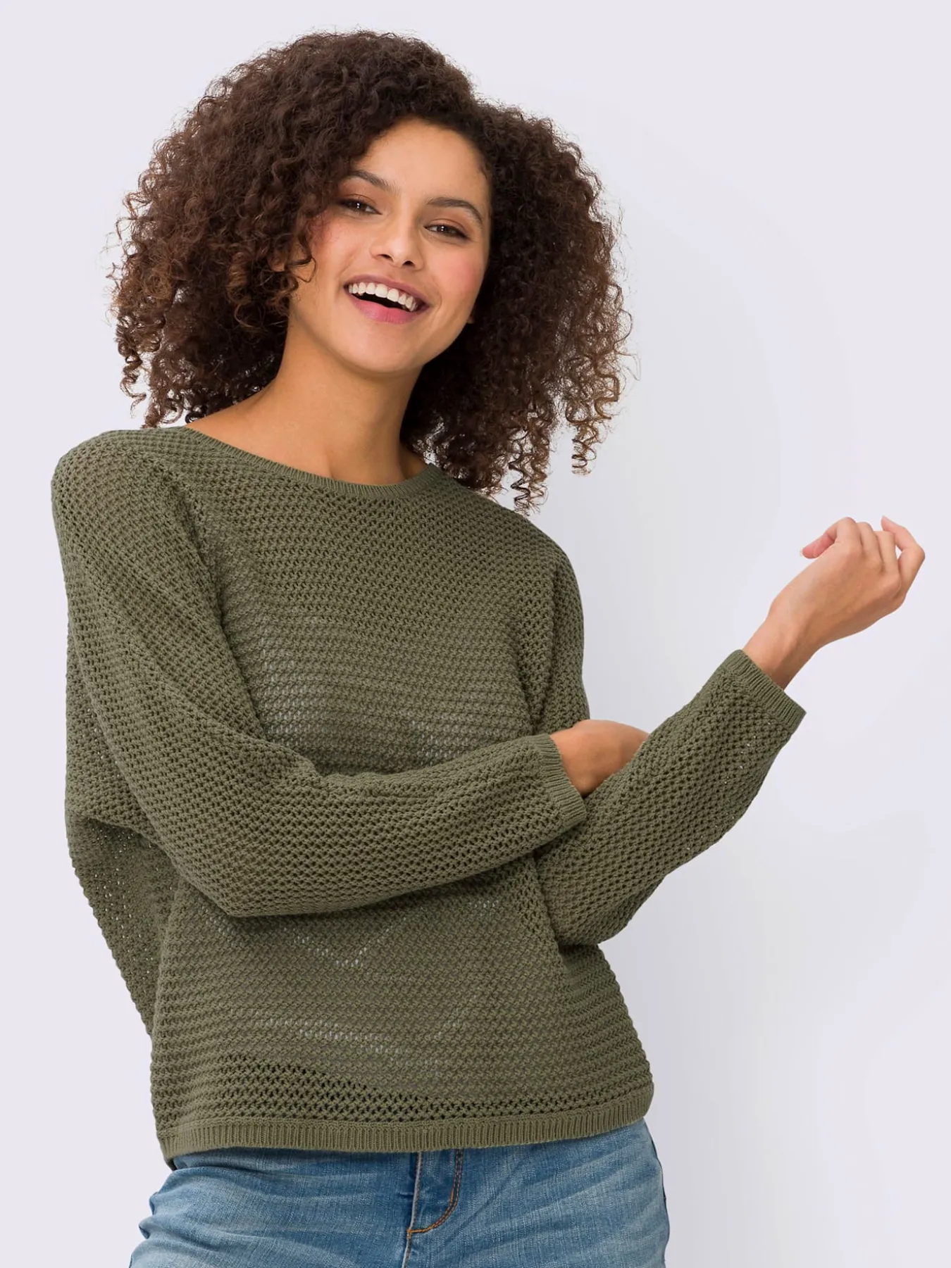 Pull ajouré pur coton