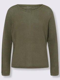 Pull ajouré pur coton