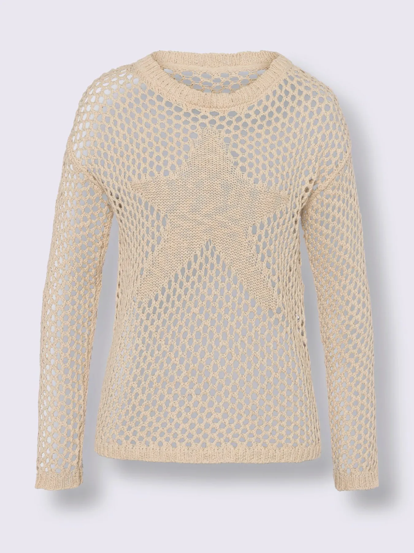 Pull ajouré pur coton