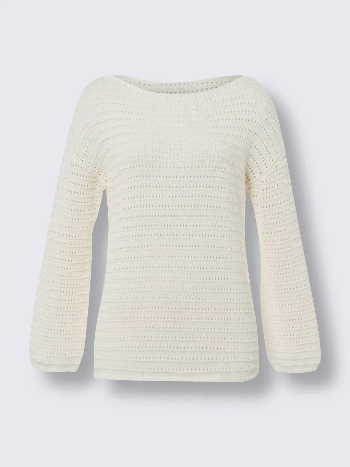 Pull ajouré pur coton