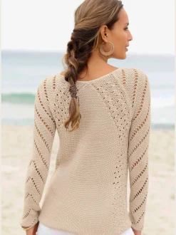 Pull ajouré superbe motif ajouré