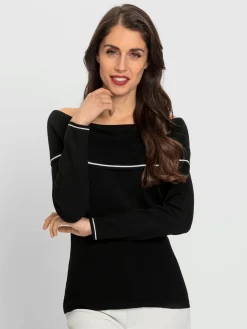 Pull carmen encolure carmen féminine