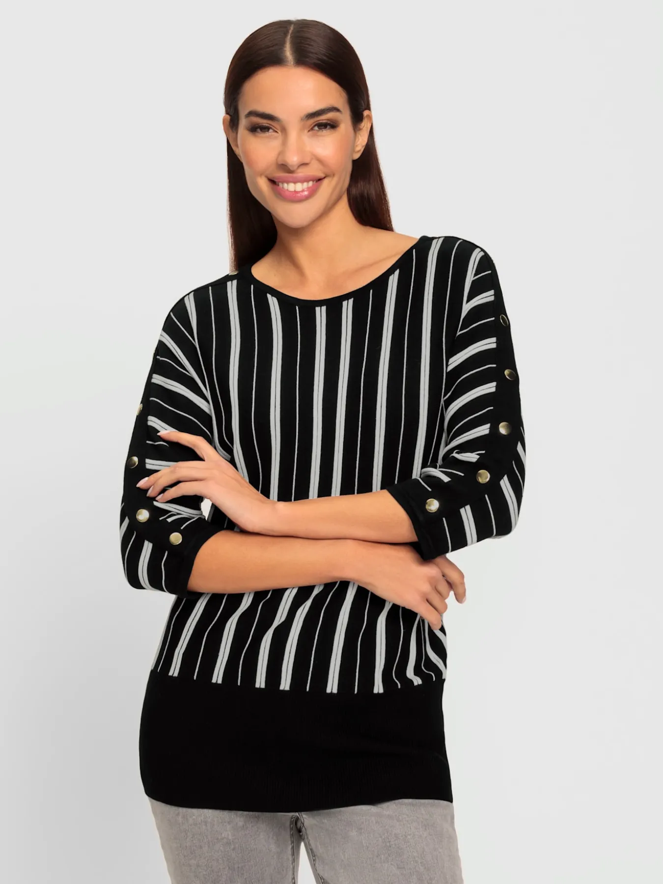 Pull chauve-souris motif à rayures exclusif