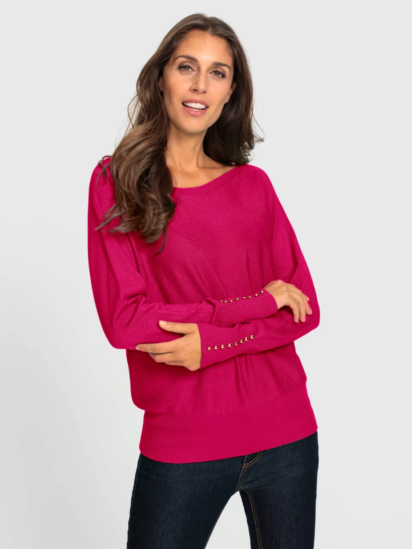 Pull chauve-souris tricoté en parallèle