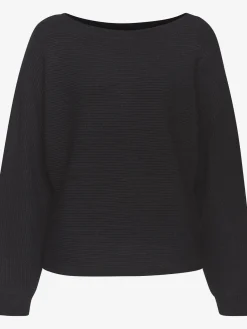 Pull col rond manches chauve-souris