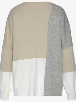Pull col rond pull ample avec motif graphique