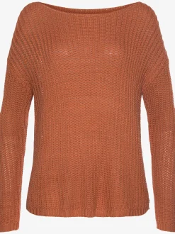 Pull col rond pull large avec encolure en u