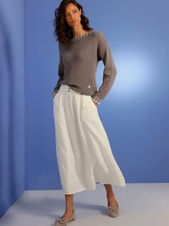 Pull en coton mélange coton-lin estival