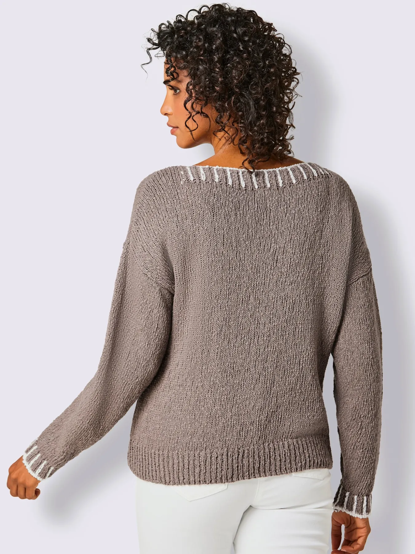 Pull en coton mélange coton-lin estival