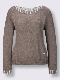 Pull en coton mélange coton-lin estival