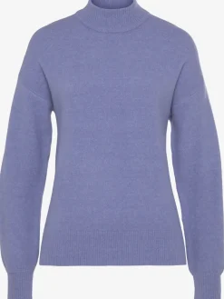 Pull en tricot à col montant