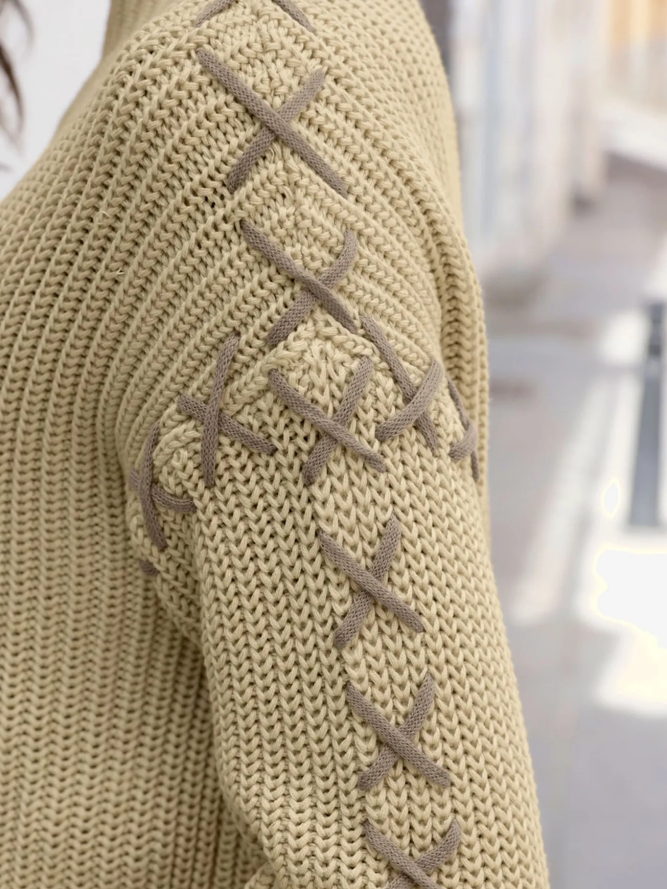 Pull en tricot 50% coton