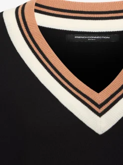 Pull en tricot à encolure en v