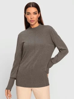 Pull en tricot col montant tendance