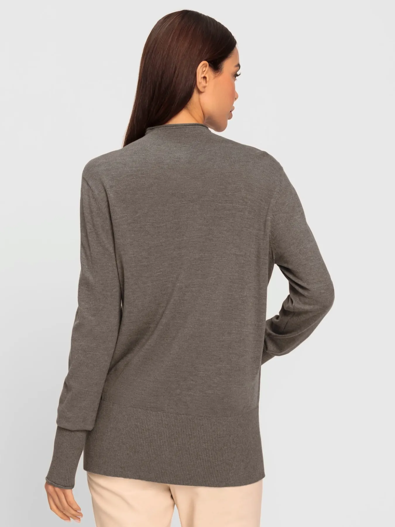 Pull en tricot col montant tendance