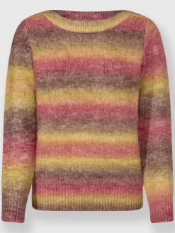 Pull en tricot dégradé de couleur